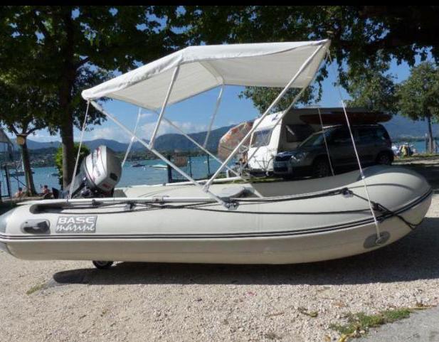 Rubberboot incl 20 pk 3.20x1.80, Watersport en Boten, Bootonderdelen, Zo goed als nieuw, Ophalen