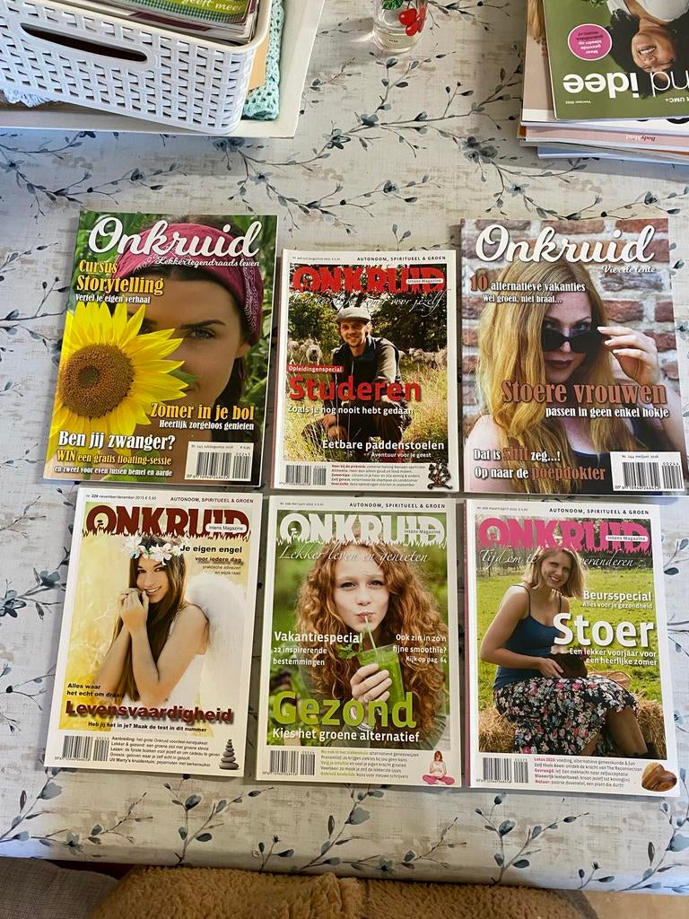 6x Magazine Onkruid - Inspiratie voor een groen leven, Boeken, Tijdschriften en Kranten, Ophalen, Gelezen, Overige typen
