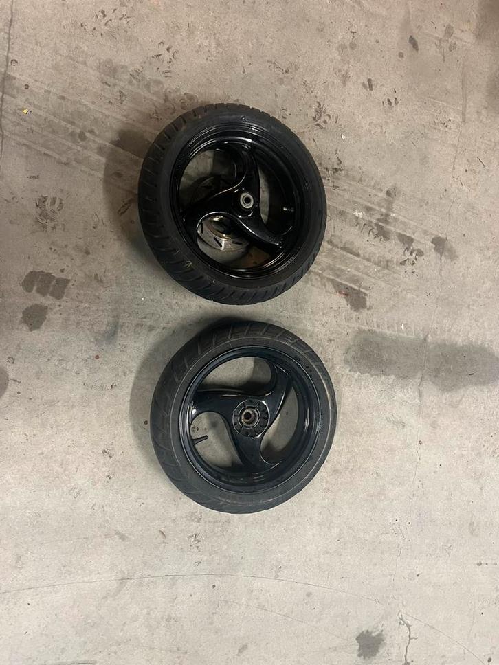 Piaggio nrg ntt 13" velgenset orgineel wielen velgen 50cc, Motoren, Tuning en Styling, Ophalen of Verzenden