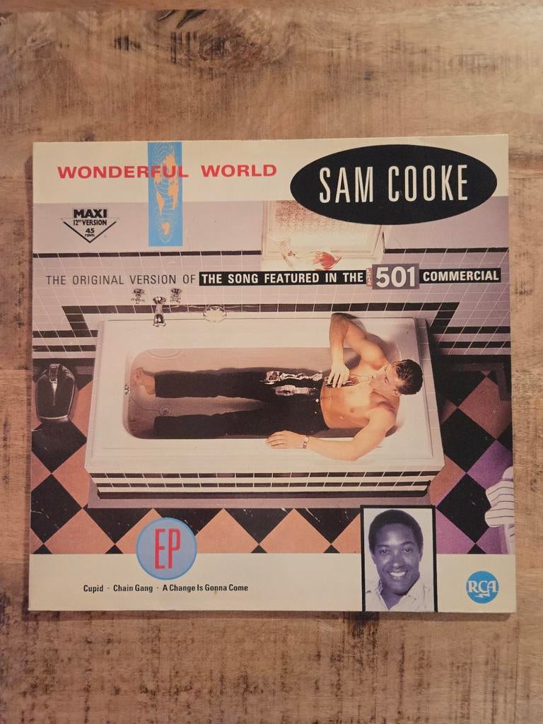 Sam Cooke - Wonderful World EP, Cd's en Dvd's, Vinyl | R&B en Soul, Ophalen of Verzenden, Gebruikt