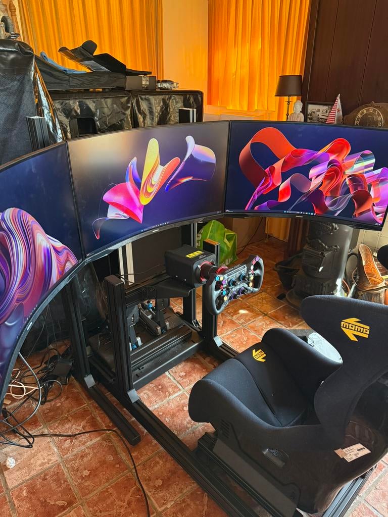 Complete simracing setup — Simagic Alpha Evo / Sim-Lab GT1, Ophalen, Zo goed als nieuw