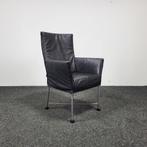 Montis Chaplin - Zwarte Lederen Zitting 25084, Huis en Inrichting, Ophalen, Gebruikt, Leer, 50 tot 75 cm