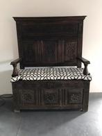 Antiek Engels halbankje., Antiek en Kunst, Antiek | Meubels | Stoelen en Banken, Ophalen of Verzenden