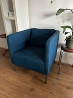 Ikea EKERÖ fauteuil stoel donker blauw, Huis en Inrichting, Fauteuils, Ophalen, Minder dan 75 cm, Zo goed als nieuw, Stof