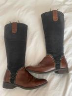 Hoge laarzen leer/suede, Kleding | Dames, Schoenen, Hoge laarzen, Bruin, Verzenden, Choizz