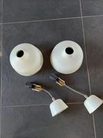 2x Hanglamp Ranarp Ikea ecru diameter 23 cm, Minder dan 50 cm, Overige materialen, Gebruikt, Ophalen of Verzenden