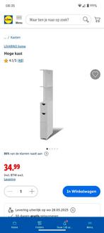 Smalle kast, Ophalen of Verzenden, Gebruikt, 25 tot 50 cm, Minder dan 100 cm
