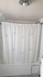 Douchegordijn Sealskin, schelpmotieven, H 200cm, L 170cm, Ophalen of Verzenden, Gebruikt, Wit, Handdoek