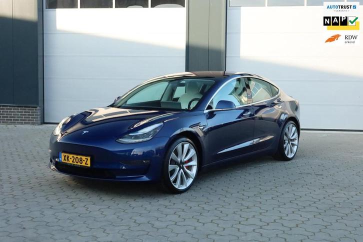 Tesla Model 3 Performance AWD 75 kWh, Auto's, Tesla, Te koop, Model 3, 4x4, ABS, Airbags, Airconditioning, Bluetooth, Climate control