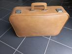 Vintage camelkleurig leren koffertje, Overige materialen, Minder dan 50 cm, 50 tot 100 cm, Ophalen of Verzenden