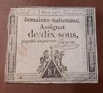 Frankrijk Assignaat van 10 sous - 1792, Postzegels en Munten, Ophalen of Verzenden, Frankrijk
