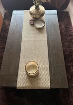 Olmenhouten Salontafel + Bijzettafel, Huis en Inrichting, Ophalen, Gebruikt, 100 tot 150 cm, 50 tot 100 cm