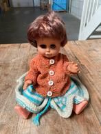 Vintage Pop uit de jaren 60/70 Oranje Vestje en Gebreide Bro, Ophalen of Verzenden