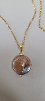 Ketting met zoetwater parel, Sieraden, Tassen en Uiterlijk, Kettingen, Ophalen of Verzenden, Zo goed als nieuw, Steen of Mineraal