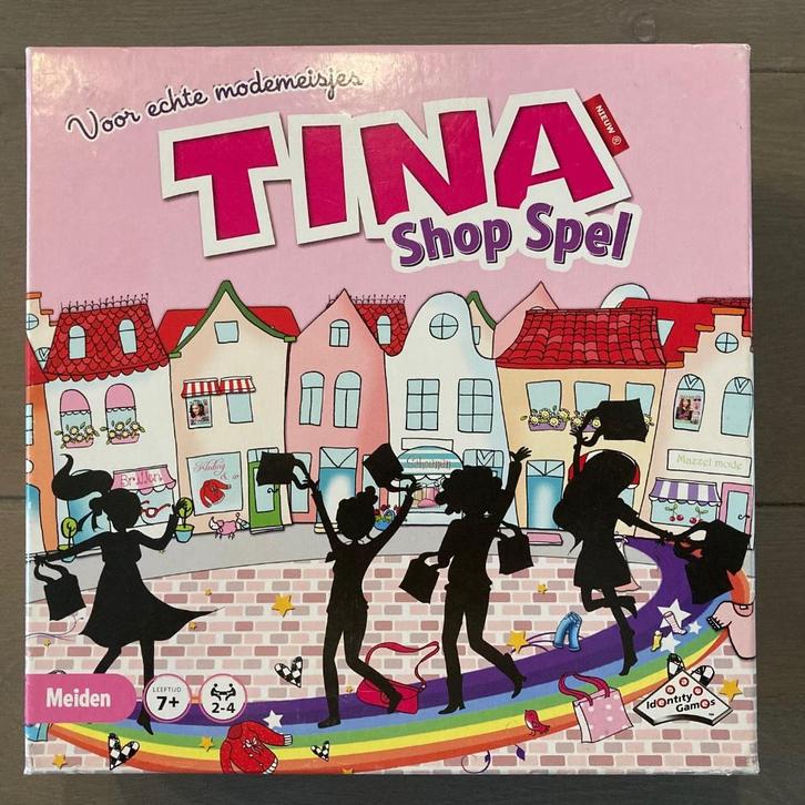 TINA Shop spel Bordspel Gezelschapsspel Zo goed als nieuw, Hobby en Vrije tijd, Gezelschapsspellen | Bordspellen, Zo goed als nieuw
