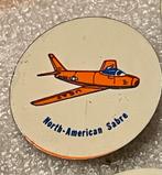 North-American Sabre Speldje, Verzamelen, Luchtvaart en Vliegtuigspotten, Verzenden, Gebruikt, Patch, Badge of Embleem