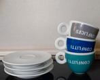 Illy cappuccino kop en schotels Francesco Bonami, Huis en Inrichting, Keuken | Servies, Ophalen of Verzenden, Zo goed als nieuw