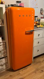 SMEG Koelkast Oranje, Witgoed en Apparatuur, Koelkasten en IJskasten, Ophalen, 150 tot 200 liter, Gebruikt, 140 tot 160 cm