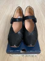 Think! zwart leren schoenen met lage hak,  maat 39,5, Schoenen met lage hakken, Verzenden, Zwart, Think!