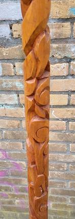 Houtsnijwerk/Nieuw- Zeeland /Maori/Lamp, Antiek en Kunst, Ophalen of Verzenden