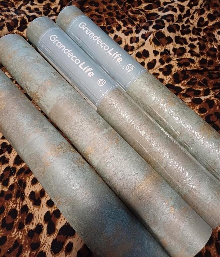 Betonlook granddecolife behang, zie beschrijving, Huis en Inrichting, Stoffering | Behang, Groen, 10 tot 25 m², Ophalen of Verzenden