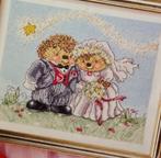 Ed en Edwina egels bruidspaar borduurpatroon, Hobby en Vrije tijd, Borduren en Borduurmachines, Ophalen, Nieuw, Handborduren, Patroon