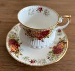 Queens vintage kop & schotel – elegant Engels porselein, Ophalen of Verzenden, Zo goed als nieuw, Porselein, Kop en/of schotel