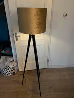 Moderne Vloerlamp Goud/Zwart, Ophalen, Zo goed als nieuw, Stof, 150 tot 200 cm