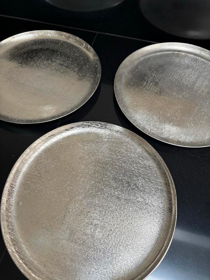 3x Decoratieve zilveren schalen - La Fiora, Huis en Inrichting, Woonaccessoires | Overige, Nieuw, Ophalen of Verzenden