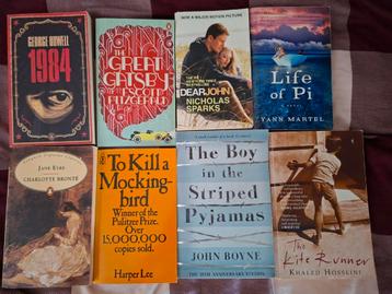 Engels boekenpakket van 8 beroemde verfilmde boeken =28 euro beschikbaar voor biedingen