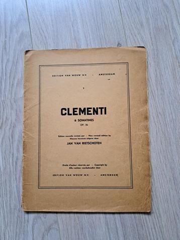 Clementi, 6 sonatines beschikbaar voor biedingen