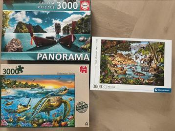 2 x 3000 stukjes, prachtige puzzels! beschikbaar voor biedingen