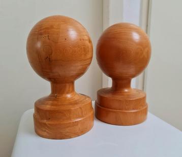 Balusterbol draaiwerk bol bolpoot ornament kap hout mooi beschikbaar voor biedingen