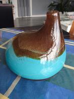 Prachtige zware design vaas handgeblazen, Ophalen of Verzenden, Glas, Minder dan 50 cm
