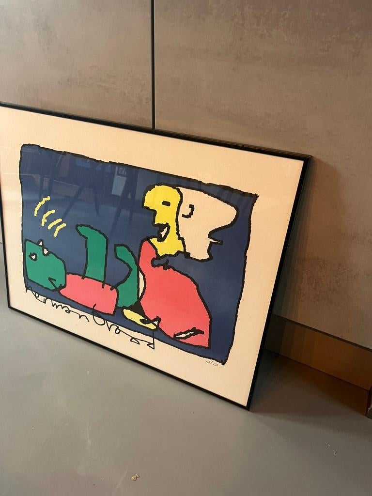 Herman Brood kleurrijke zeefdruk, Ophalen