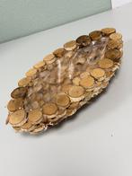 Handgemaakte Houten Plantenbak Rustieke Boomschijf – 40 cm, Tuin, Minder dan 60 cm, Ophalen of Verzenden, Zo goed als nieuw