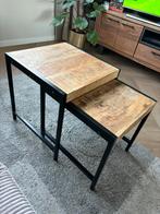 Salontafel / bijzettafel Dani - Leen Bakker, Huis en Inrichting, Tafels | Salontafels, Ophalen, Rond, 50 tot 100 cm, Zo goed als nieuw