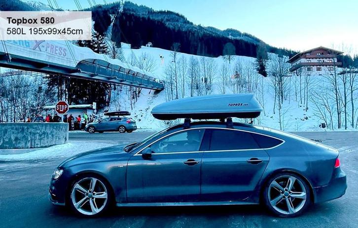 Dakkoffer huren –Topbox 580L dakbox voor vakantie, Auto diversen, Dakkoffers, Zo goed als nieuw, Ophalen