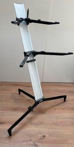 Stay Keyboard Stand Tower Wit voor 2 keyboards/synths, Muziek en Instrumenten, Standaards, Ophalen, Zo goed als nieuw, Instrumentstandaard