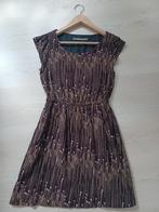 Kort jurkje met bloemenprint, Zara, Kleding | Dames, Gelegenheidskleding, Maat 38/40 (M), Bruin, Zara, Cocktailjurk