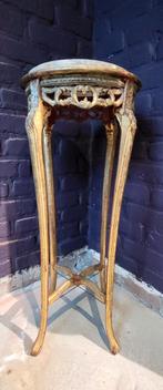 Hout verguld  hoog plantentafeltje , Edwardian style !, Ophalen