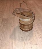 Metalen franse emmer, Antiek en Kunst, Antiek | Woonaccessoires, Ophalen of Verzenden