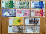 setje Nederlandse biljetten (5 - 100 gulden) 1, Postzegels en Munten, Bankbiljetten | Nederland, Ophalen, 100 gulden, Setje