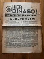 Dinaso fasscistische krant, Verzamelen, Militaria | Tweede Wereldoorlog, Ophalen of Verzenden, Overige soorten, Nederland, Boek of Tijdschrift
