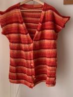 Damesvest wollen spencer hippie gilet 100% wol 48 oversized, Ophalen of Verzenden, Zo goed als nieuw, Maat 46/48 (XL) of groter