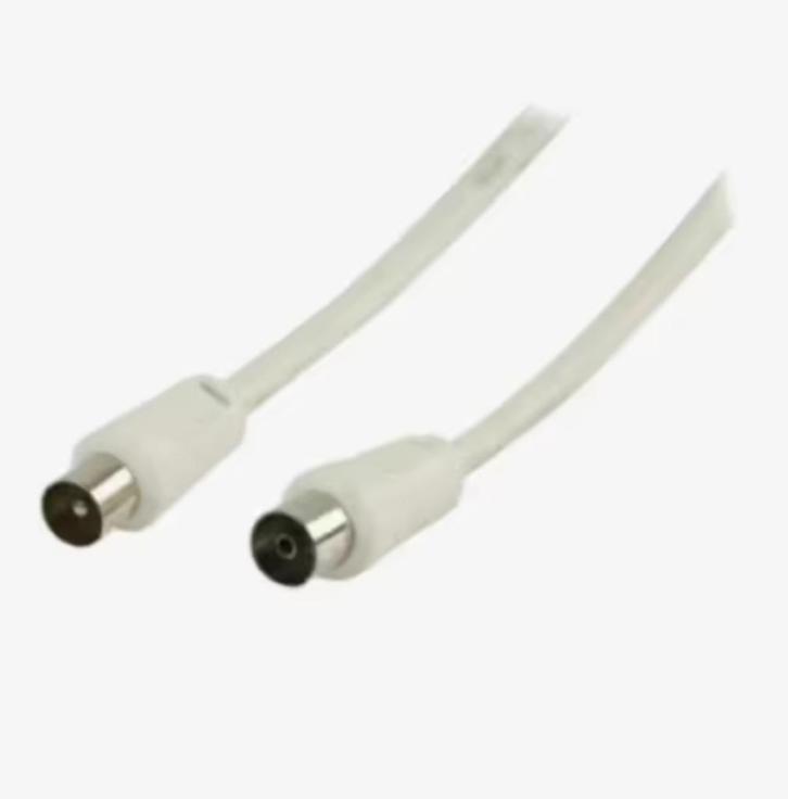 NIEUW! Valueline coax antenne kabel male/female 10 m €4,99, Audio, Tv en Foto, Audiokabels en Televisiekabels, Nieuw, Coaxiale kabel