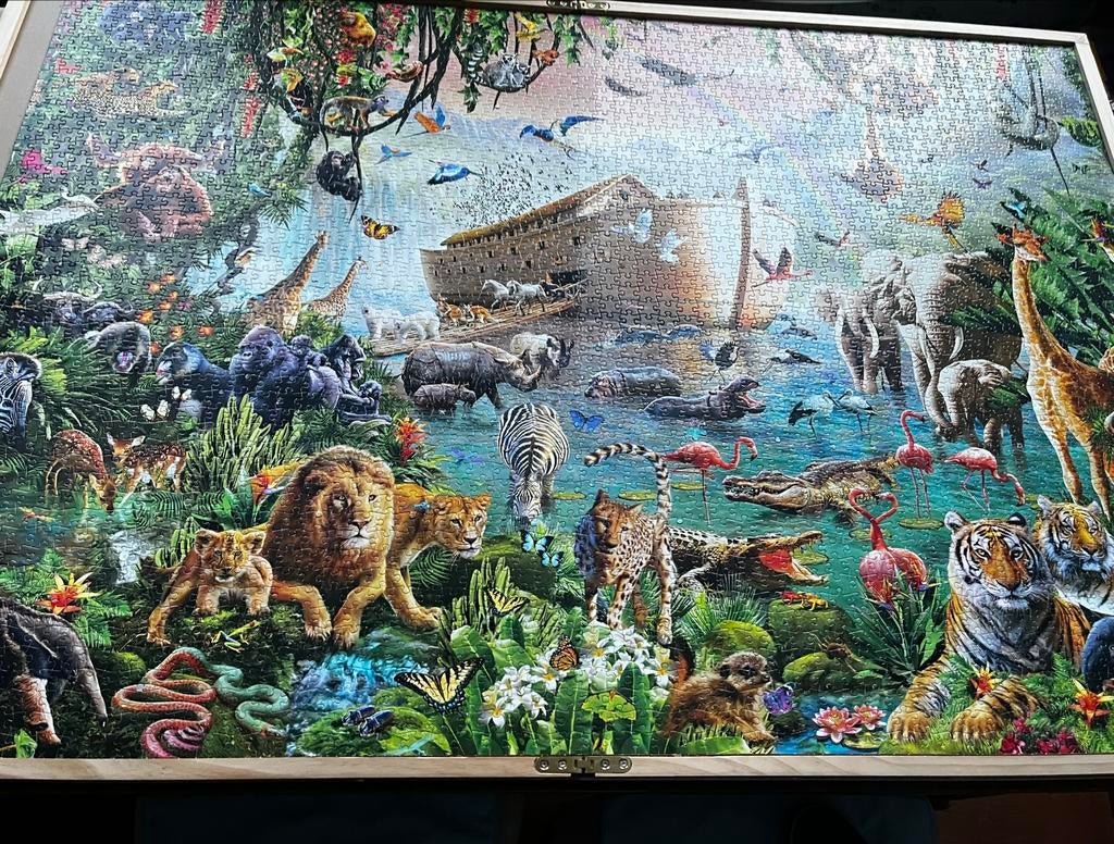 Jumbo Noah's Ark Puzzel 3000 stukjes - Compleet!, Ophalen of Verzenden, Meer dan 1500 stukjes, Gebruikt, Legpuzzel