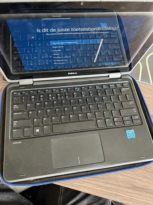 Dell Latitude 3189, Computers en Software, Windows Laptops, Gebruikt, 11 inch, SSD, Minder dan 2 Ghz, 4 GB, Qwerty, Met touchscreen