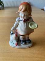 Bijzonder een Occupied Japan figuurtje meisje met kip, Ophalen of Verzenden, Zo goed als nieuw, Overige typen
