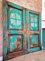 Brocante wanddecoratie/ oude deuren/ vintage, Ophalen